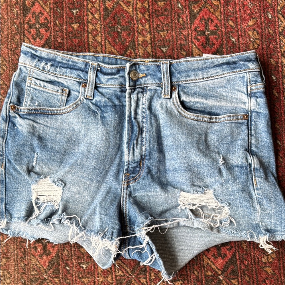 Denim Distressed Women's Shorts